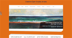 Desktop Screenshot of cheshireopenstudios.org.uk